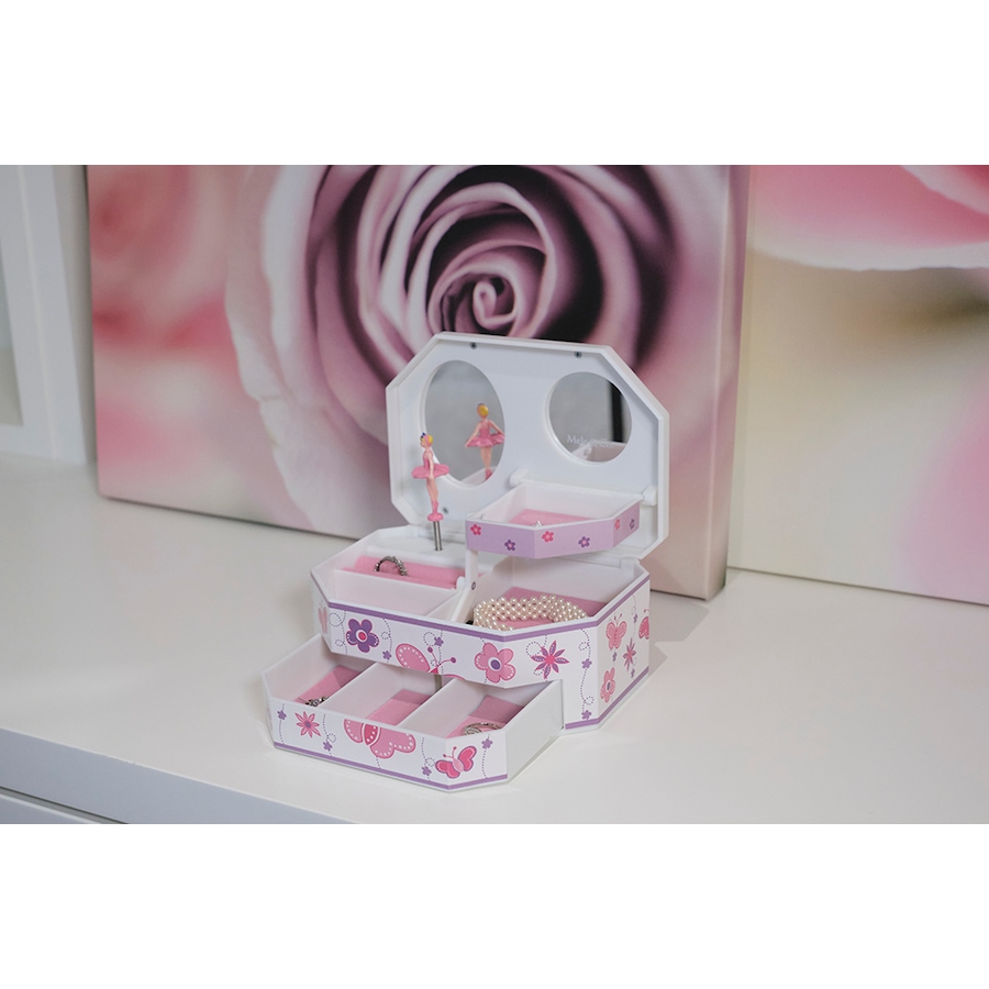 Image 731588_ALTMORE4.jpg, Product 731-588 / Price $49.00, Mele and Co. Kelsey White Musical Ballerina Jewellery Box from Mele and Co on TSC.ca's Jewellery department
