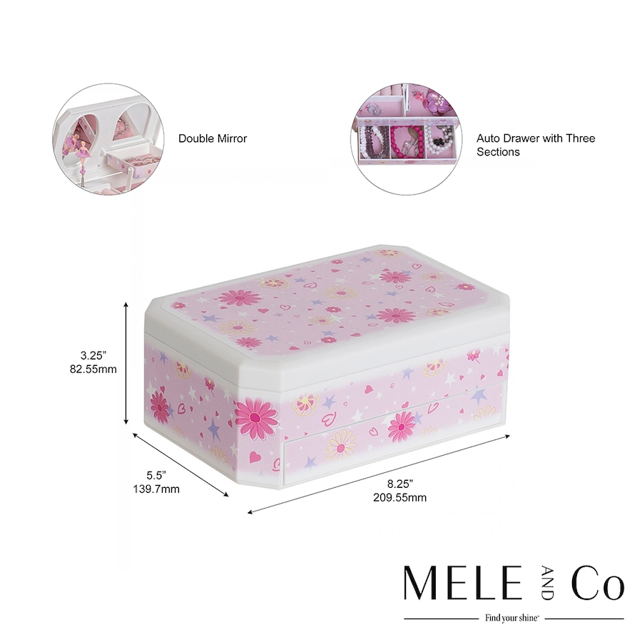 Image 731590_ALTMORE1.jpg, Product 731-590 / Price $49.00, Mele and Co. Hayley Pink Musical Ballerina Jewellery Box from Mele and Co on TSC.ca's Jewellery department