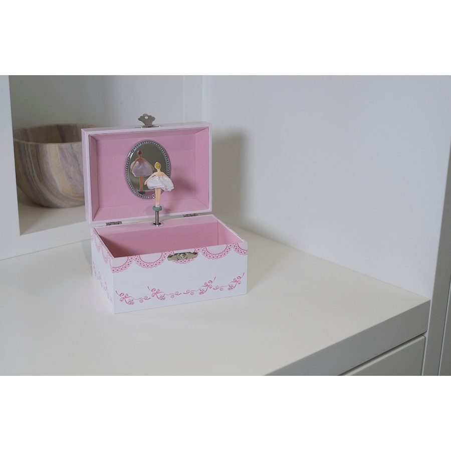Image 731593_ALTMORE2.jpg, Product 731-593 / Price $29.00, Mele and Co. Clarice White Musical Ballerina Jewellery Box from Mele and Co on TSC.ca's Jewellery department