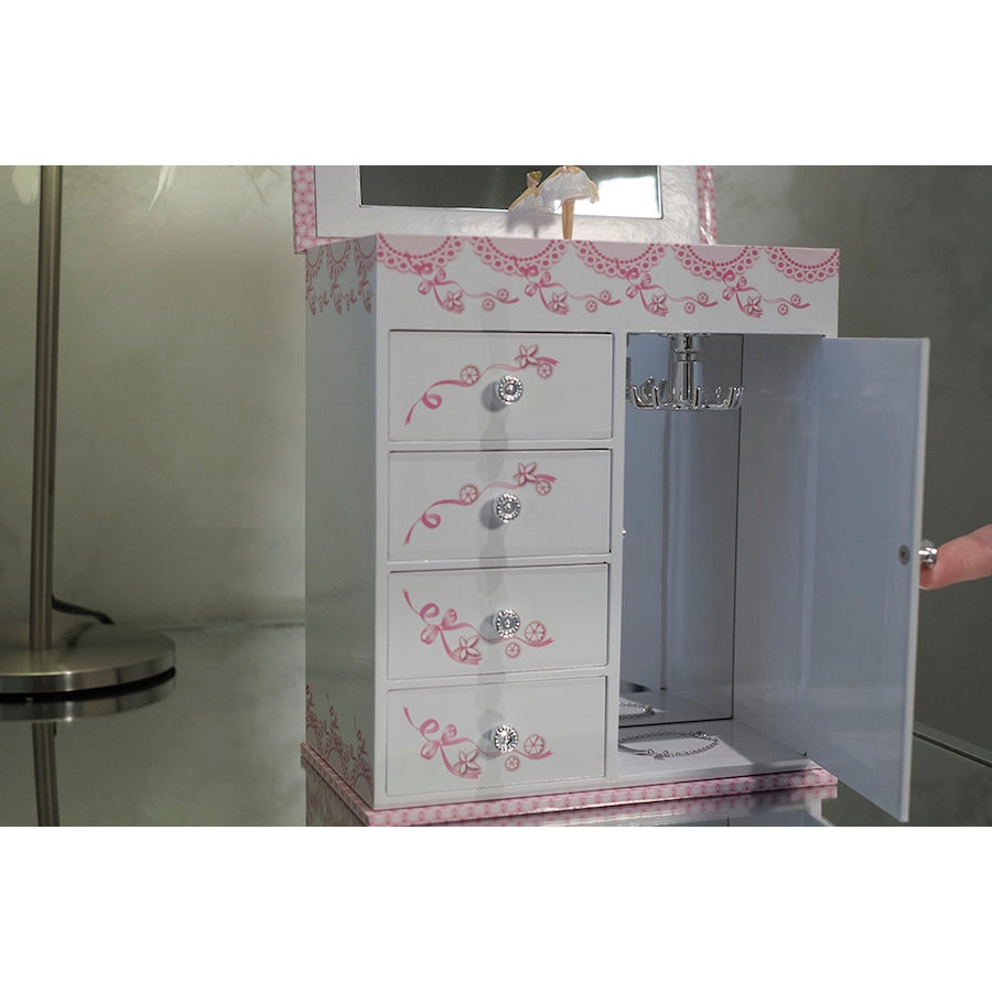 Image 731596_ALTMORE2.jpg, Product 731-596 / Price $129.00, Mele and Co. Cristiana White Musical Ballerina Jewellery Box from Mele and Co on TSC.ca's Jewellery department