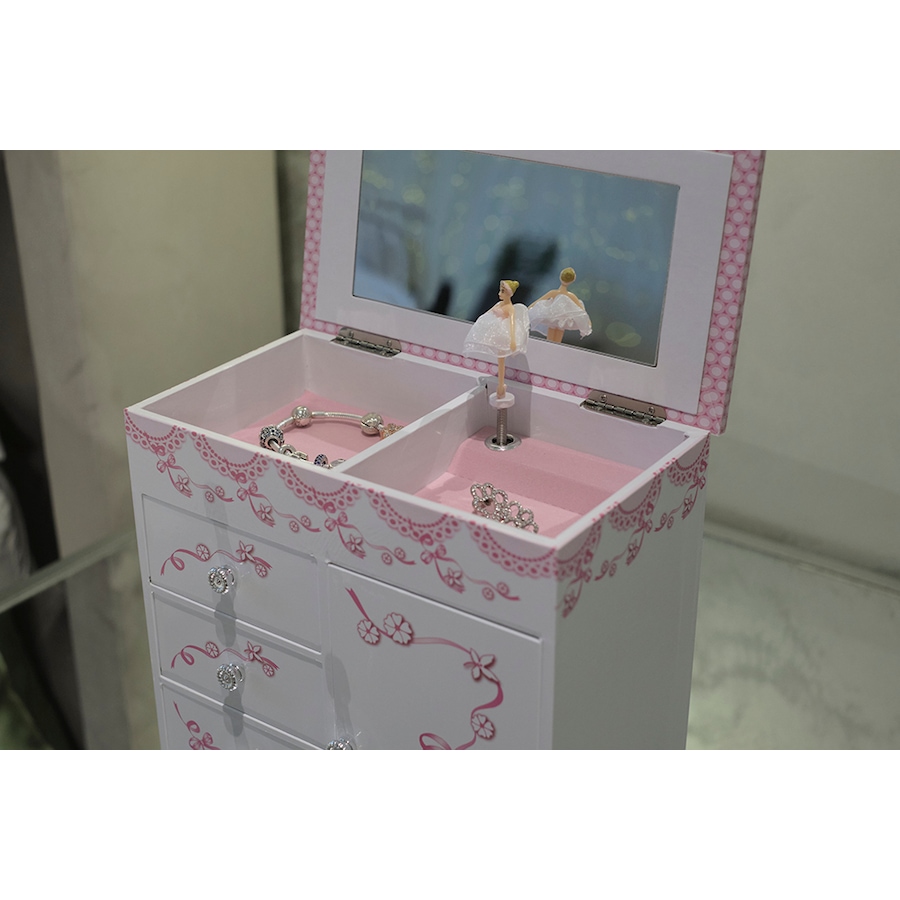 Image 731596_ALTMORE4.jpg, Product 731-596 / Price $129.00, Mele and Co. Cristiana White Musical Ballerina Jewellery Box from Mele and Co on TSC.ca's Jewellery department