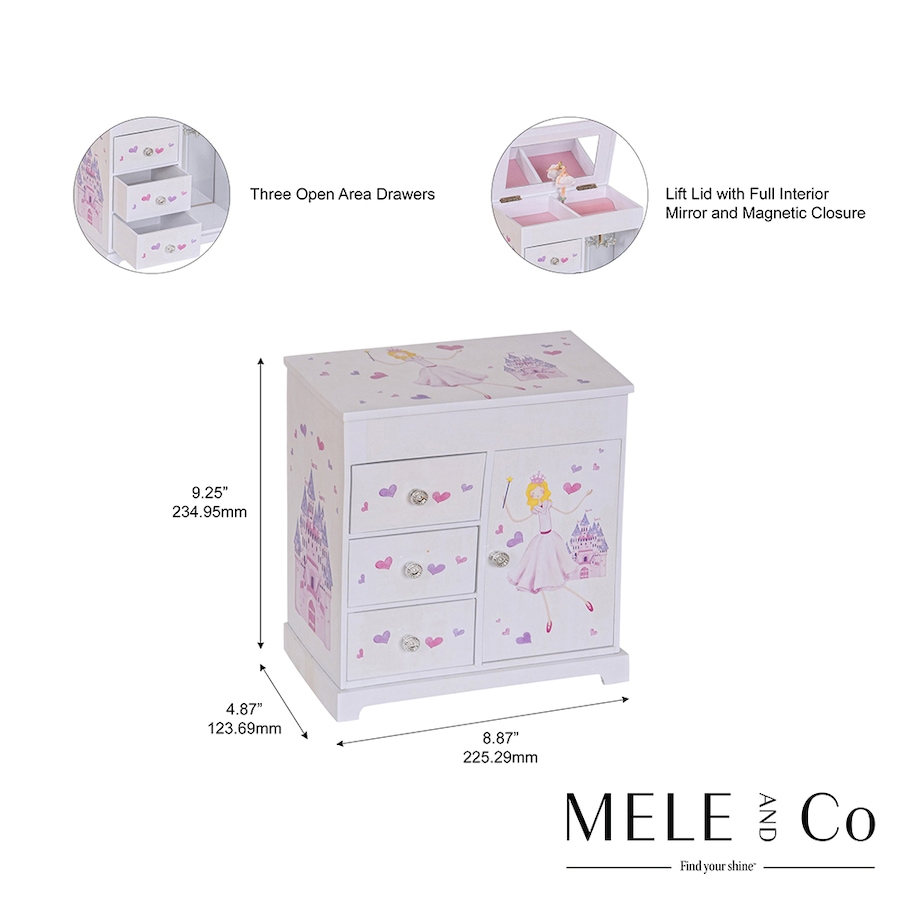 Image 731599_ALTMORE1.jpg, Product 731-599 / Price $99.00, MELE AND CO ADALYN WHITE MUSICAL BALLERINA from Mele and Co on TSC.ca's Jewellery department