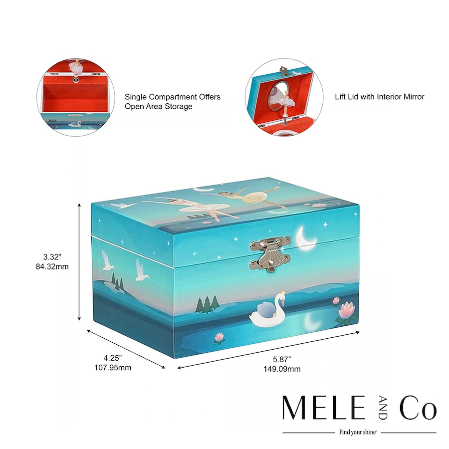 Image 731607_ALTMORE1.jpg, Product 731-607 / Price $29.00, Mele and Co. Marlo Blue Musical Ballerina Jewellery Box from Mele and Co on TSC.ca's Jewellery department