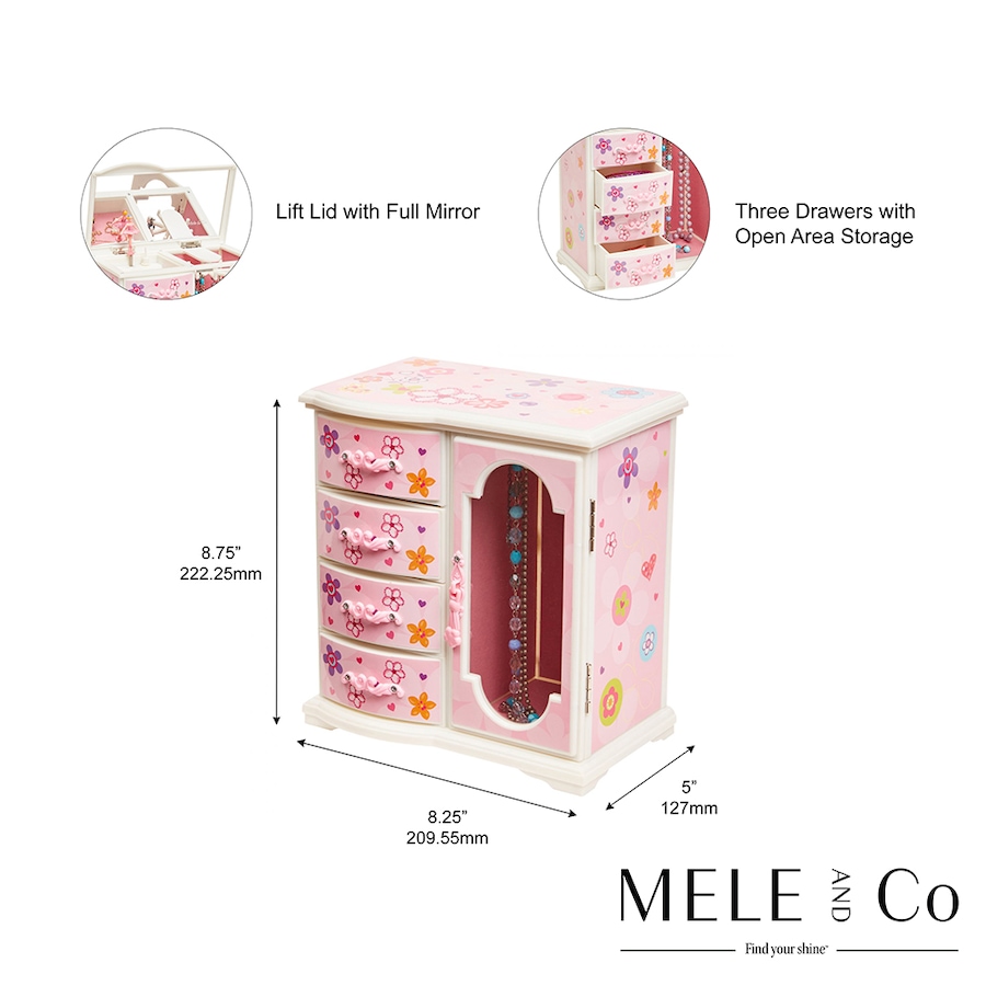 Image 731609_ALTMORE1.jpg, Product 731-609 / Price $89.00, Mele and Co. Kelly Pink Musical Ballerina Jewellery Box from Mele and Co on TSC.ca's Jewellery department