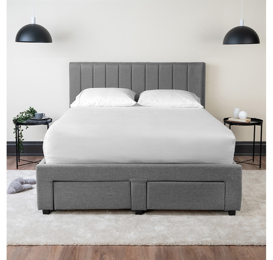 Image 731626_ALTMORE1.jpg, Product 731-626 / Price $1,038.00 - $1,218.00, Hamuq Upholstered Panel Storage Bed from Hamuq on TSC.ca's Home & Garden department