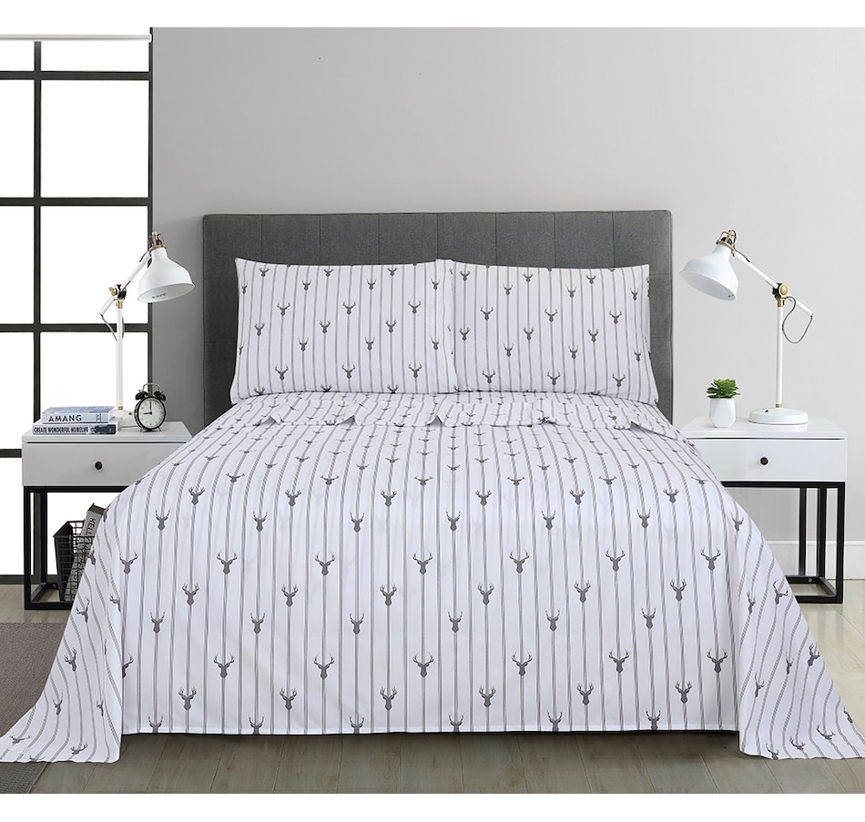Image 731635_ALTMORE9.jpg, Product 731-635 / Price $29.99 - $44.99, Snow Cap Printed Microfibre Sheet Set from Snow Cap on TSC.ca's Home & Garden department