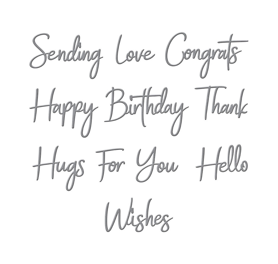 Image 731650_ALTMORE1.jpg, Product 731-650 / Price $39.99, Spellbinders Simply Perfect Mix and Match Sentiments Die Set from Spellbinders on TSC.ca's Home & Garden department