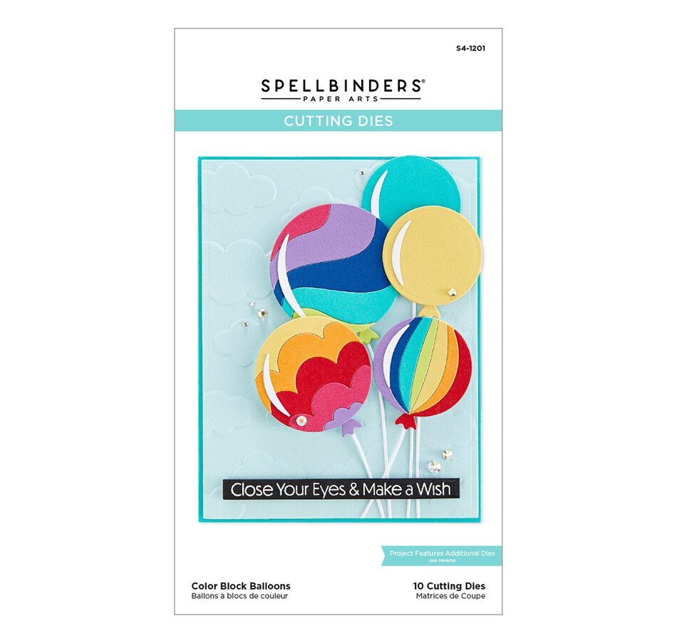 Image 731657_ALTMORE2.jpg, Product 731-657 / Price $34.99, Spellbinders Color Block Balloons Die Set from Spellbinders on TSC.ca's Home & Garden department