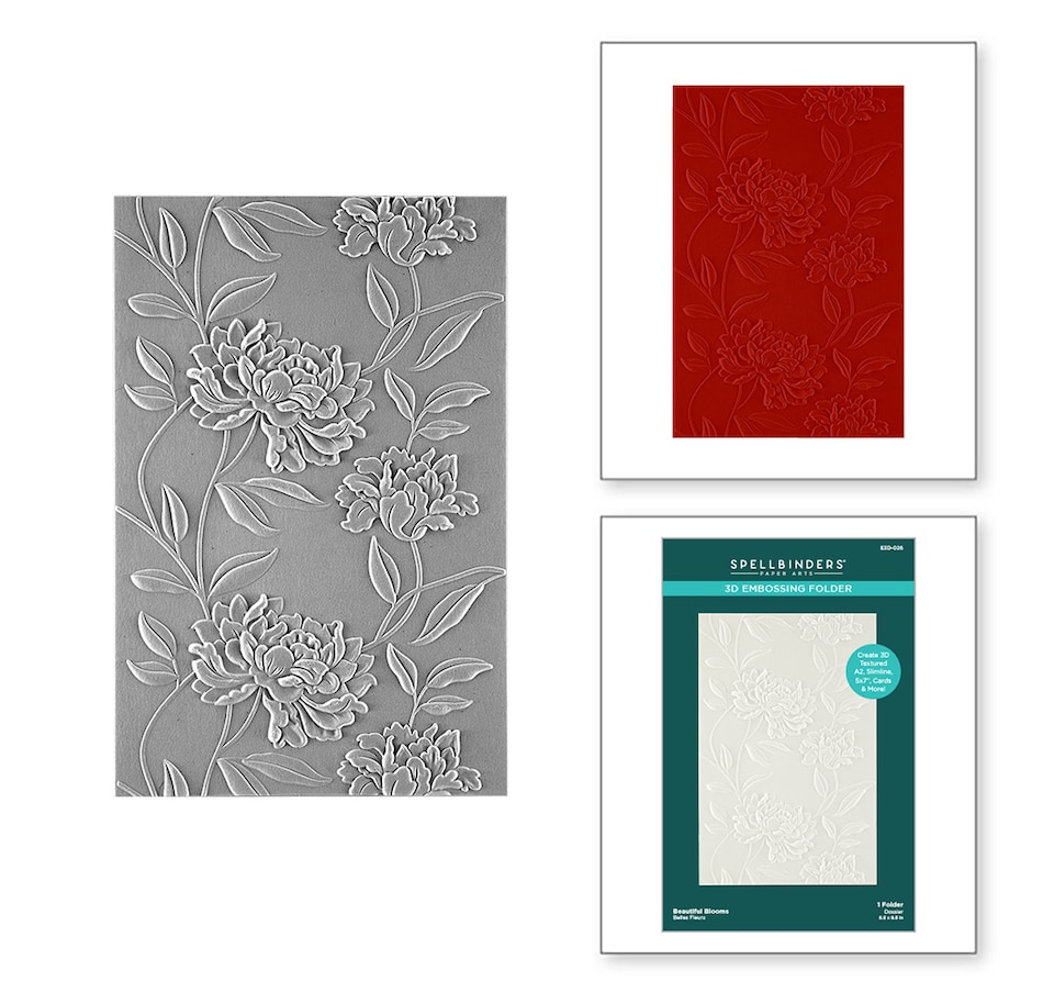 Image 731662_BBLMS.jpg, Product 731-662 / Price $24.99, Spellbinders Assorted 3D Embossing Folders from Spellbinders on TSC.ca's Home & Garden department