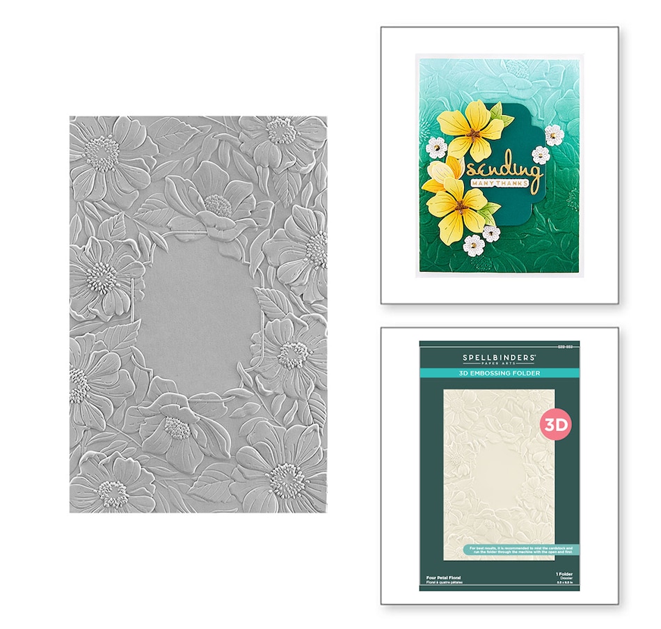 Image 731662_FPFLO.jpg, Product 731-662 / Price $24.99, Spellbinders Assorted 3D Embossing Folders from Spellbinders on TSC.ca's Home & Garden department