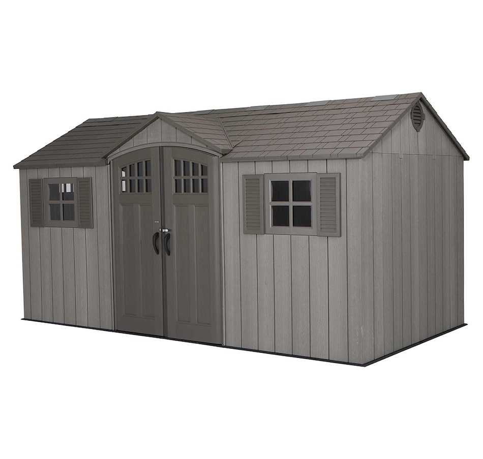 Image 731674.jpg, Product 731-674 / Price $3,799.99, Lifetime Outdoor Storage Shed, 15' x 8' with Dual Side Entry (grey) from Lifetime on TSC.ca's Home & Garden department