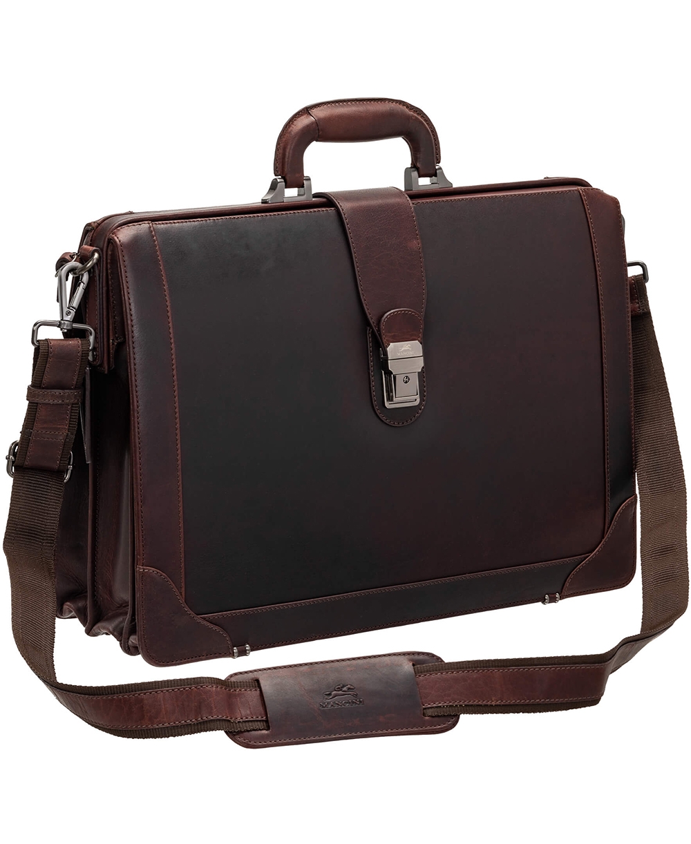 Mancini Buffalo Luxurious Litigator Briefcase for 17.3