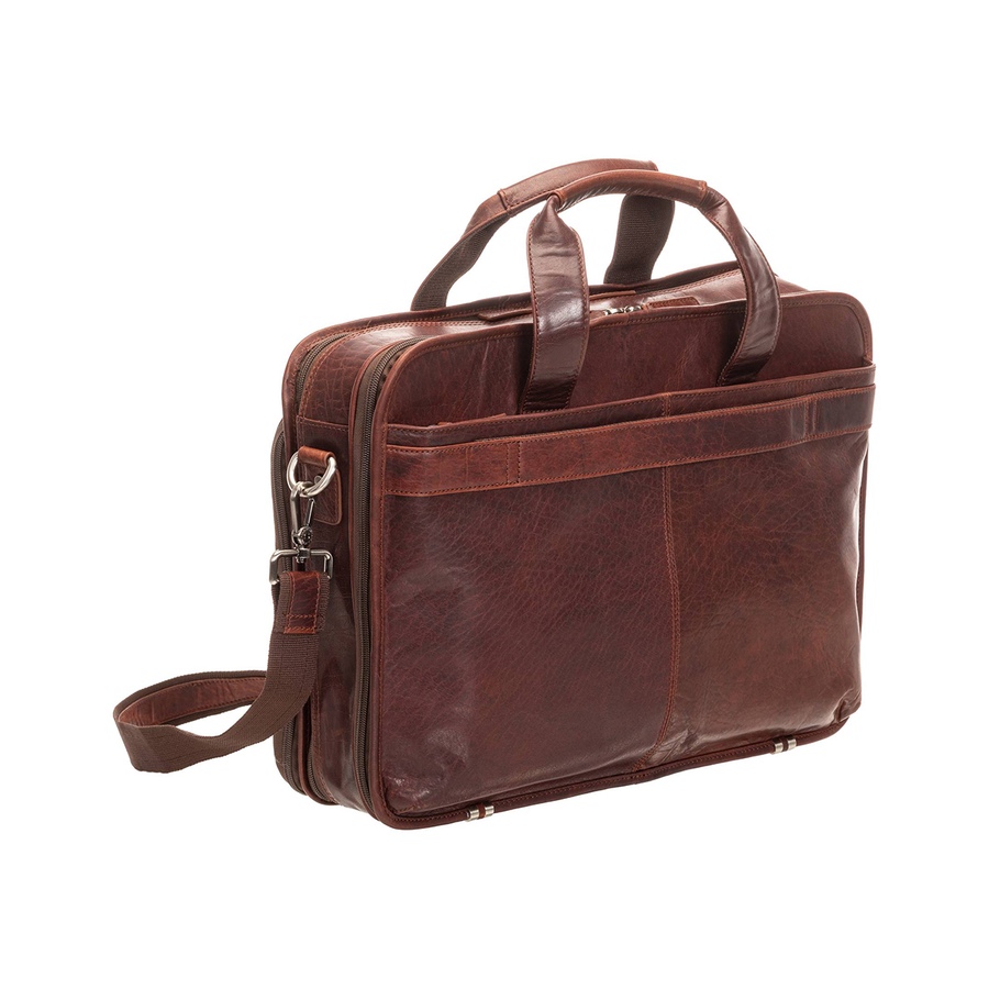 Image 731745_ALTMORE2.jpg, Product 731-745 / Price $269.99, Mancini Buffalo Double Compartment Briefcase for 15.6" Laptop and Tablet from Mancini Fine Leather on TSC.ca's Electronics department