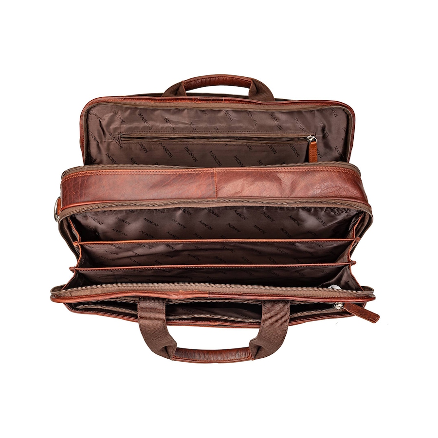Image 731745_ALTMORE4.jpg, Product 731-745 / Price $269.99, Mancini Buffalo Double Compartment Briefcase for 15.6" Laptop and Tablet from Mancini Fine Leather on TSC.ca's Electronics department