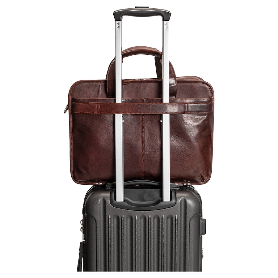 Image 731745_ALTMORE5.jpg, Product 731-745 / Price $269.99, Mancini Buffalo Double Compartment Briefcase for 15.6" Laptop and Tablet from Mancini Fine Leather on TSC.ca's Electronics department