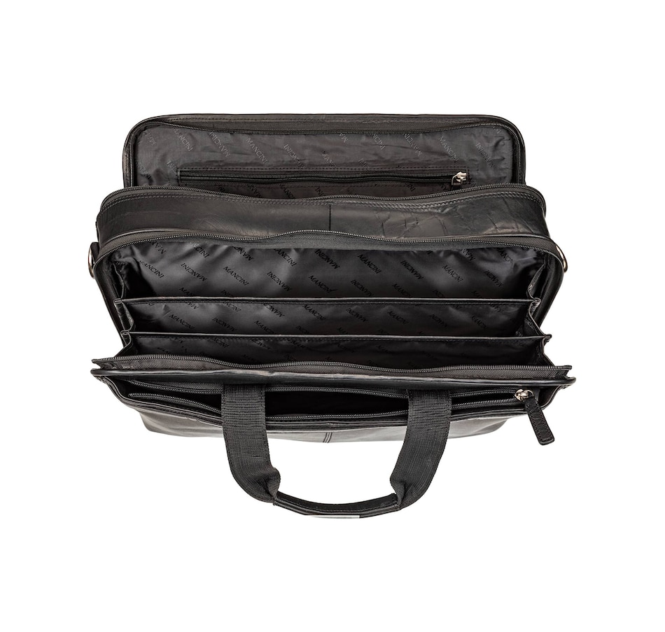 Image 731745_ALTMORE9.jpg, Product 731-745 / Price $269.99, Mancini Buffalo Double Compartment Briefcase for 15.6" Laptop and Tablet from Mancini Fine Leather on TSC.ca's Electronics department