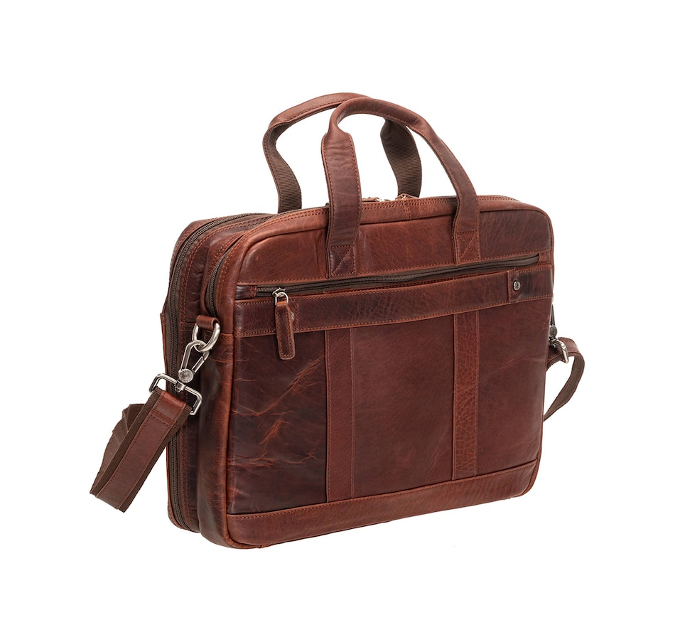 Image 731746_ALTMORE2.jpg, Product 731-746 / Price $249.99, Mancini Buffalo Double Compartment Briefcase for Laptop and Tablet from Mancini Fine Leather on TSC.ca's Electronics department
