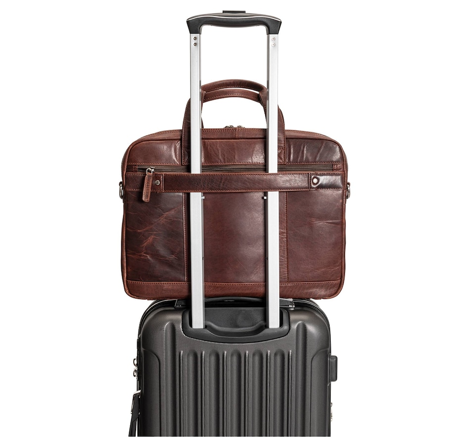 Image 731746_ALTMORE5.jpg, Product 731-746 / Price $249.99, Mancini Buffalo Double Compartment Briefcase for Laptop and Tablet from Mancini Fine Leather on TSC.ca's Electronics department