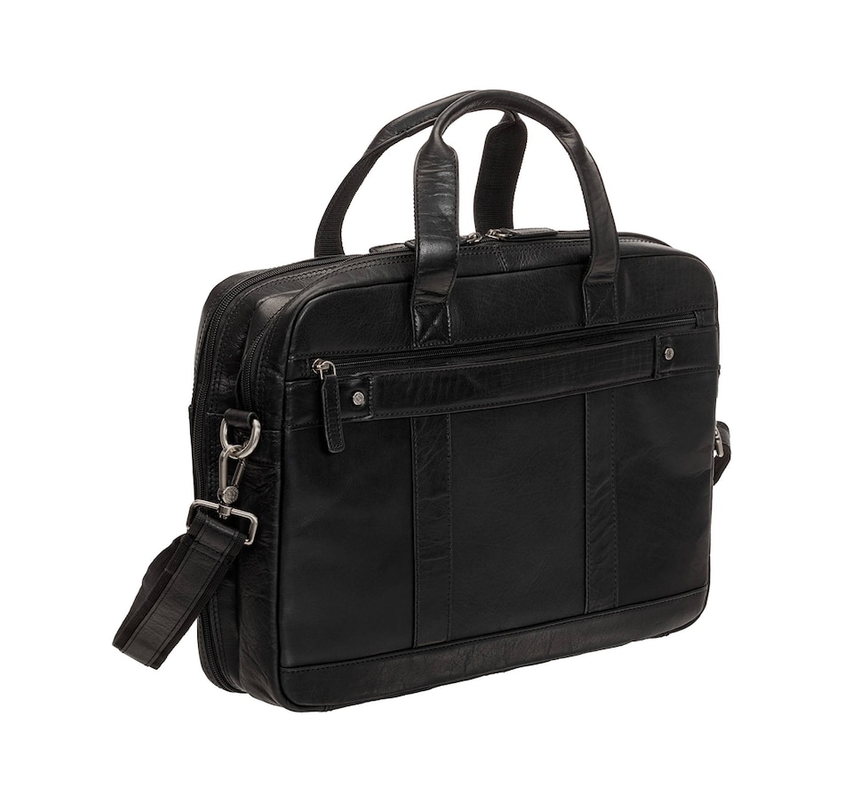 Image 731746_ALTMORE6.jpg, Product 731-746 / Price $249.99, Mancini Buffalo Double Compartment Briefcase for Laptop and Tablet from Mancini Fine Leather on TSC.ca's Electronics department