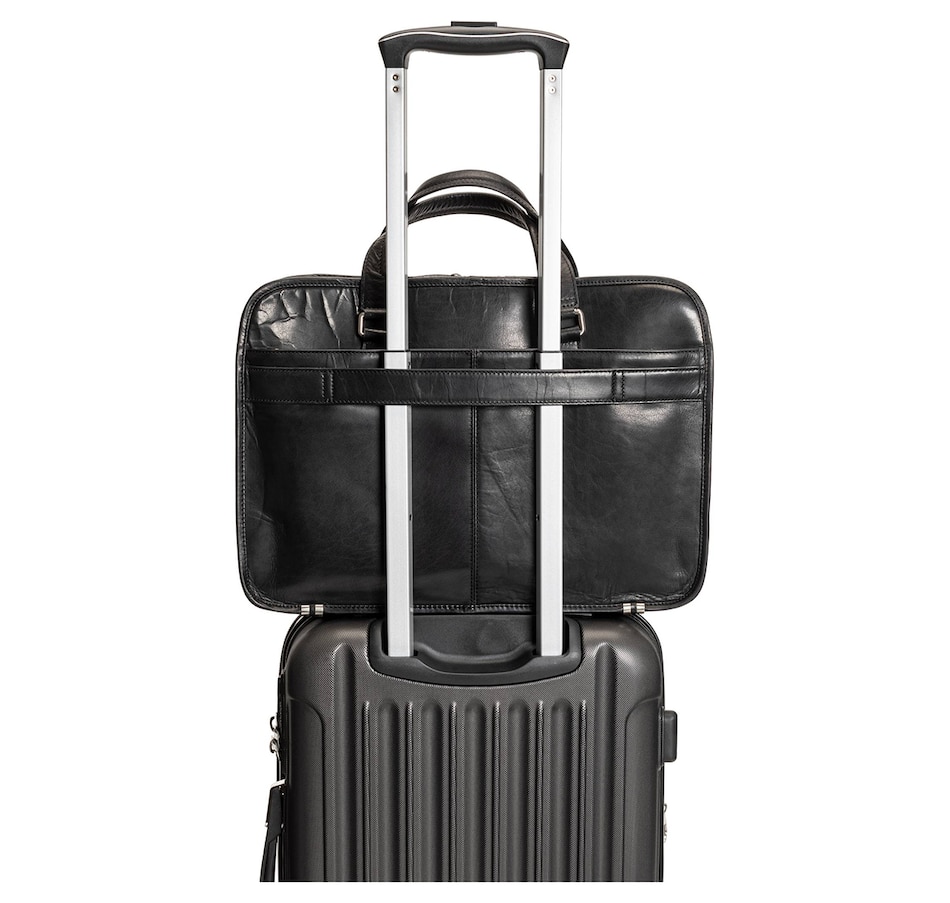Image 731747_ALTMORE8.jpg, Product 731-747 / Price $279.99, Mancini Buffalo Triple Compartment Briefcase for 15.6" Laptop and Tablet from Mancini Fine Leather on TSC.ca's Electronics department
