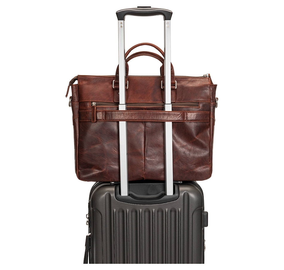 Image 731750_ALTMORE4.jpg, Product 731-750 / Price $229.99, Mancini Buffalo Single Compartment Briefcase with RFID Secure Pocket for 15.6" Laptop/Tablet from Mancini Fine Leather on TSC.ca's Electronics department