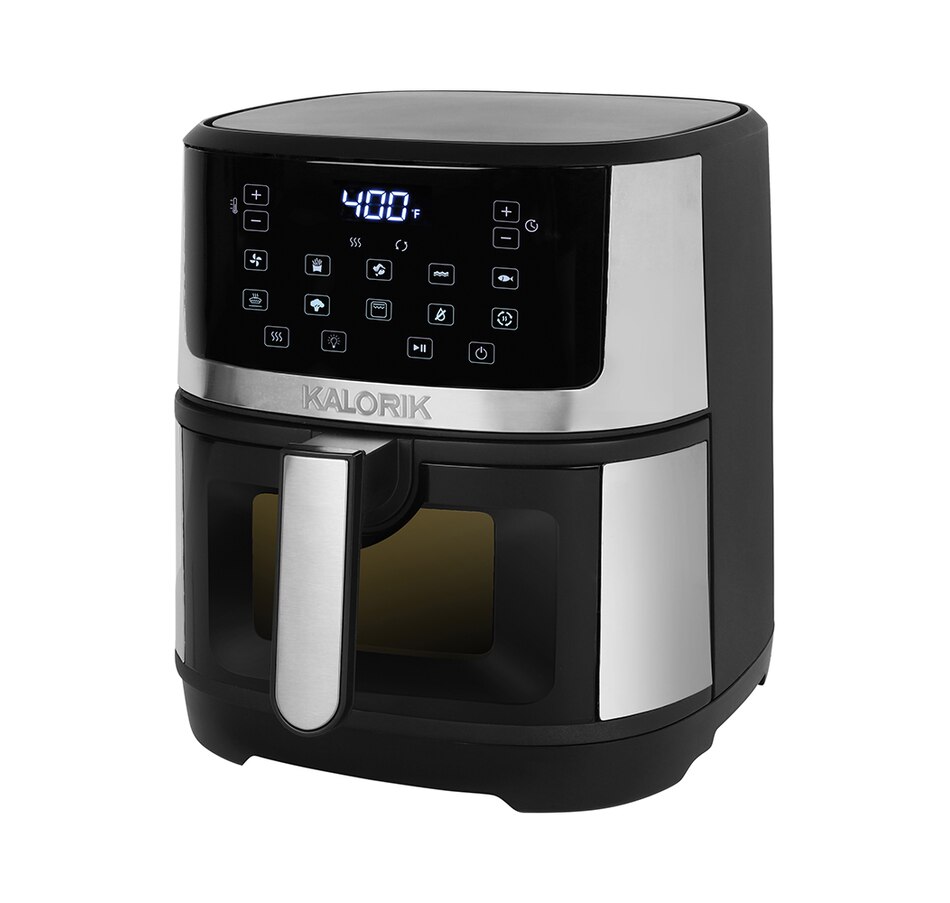 Kitchen Small Appliances Fryers Kalorik 5Quart Touchscreen Air Fryer with Clear View