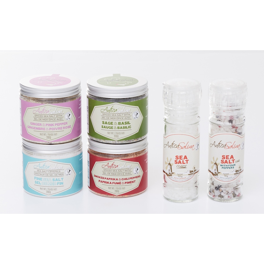 Image 731820.jpg, Product 731-820 / Price $59.99, Mangia Italia Antica Salina Chef's Select Sea Salts - 6 Pack from Mangia Italia on TSC.ca's Kitchen department