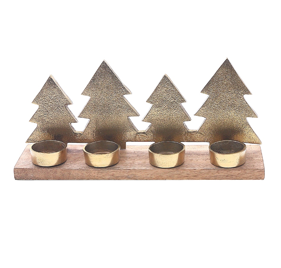 Image 731887.jpg, Product 731-887 / Price $48.00, Christmas Metal Star Tree 4 Tealight Holder from IH Casa Decor on TSC.ca's Home & Garden department
