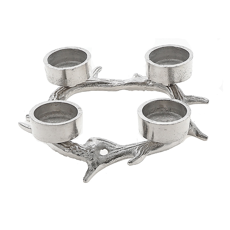 Image 731892.jpg, Product 731-892 / Price $36.00, Christmas Antler Wreath With 4 Tealight Holder from IH Casa Decor on TSC.ca's Home & Garden department