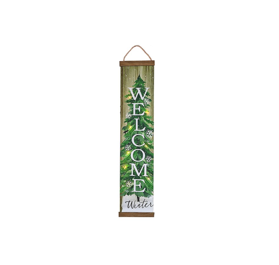 Image 731980.jpg, Product 731-980 / Price $34.00, Christmas LED Vertical Banner Welcome Winter from IH Casa Decor on TSC.ca's Home & Garden department