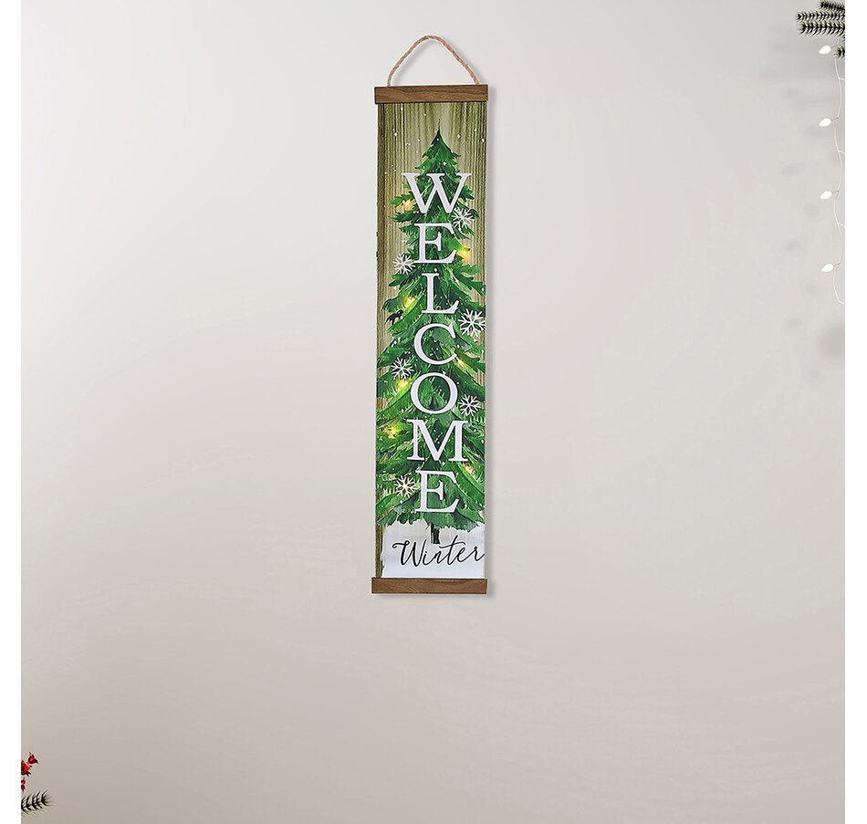 Image 731980_ALTMORE1.jpg, Product 731-980 / Price $34.00, Christmas LED Vertical Banner Welcome Winter from IH Casa Decor on TSC.ca's Home & Garden department