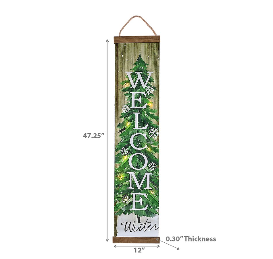 Image 731980_ALTMORE2.jpg, Product 731-980 / Price $34.00, Christmas LED Vertical Banner Welcome Winter from IH Casa Decor on TSC.ca's Home & Garden department