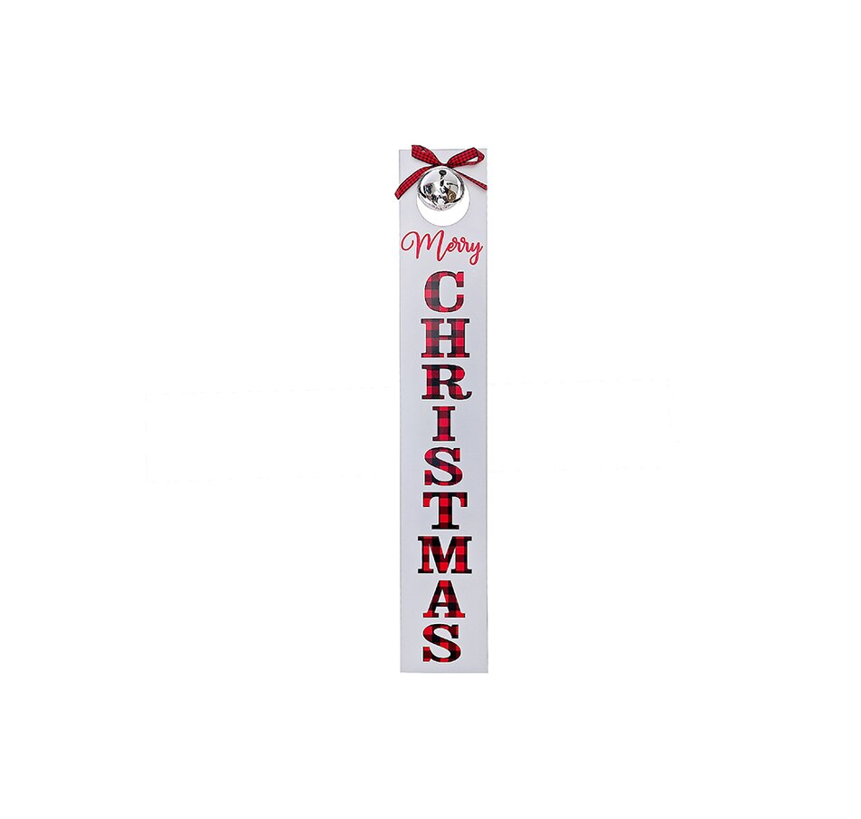 Image 731989.jpg, Product 731-989 / Price $30.00, Christmas Wood Vertical Sign with Bell Merry Christmas from IH Casa Decor on TSC.ca's Home & Garden department