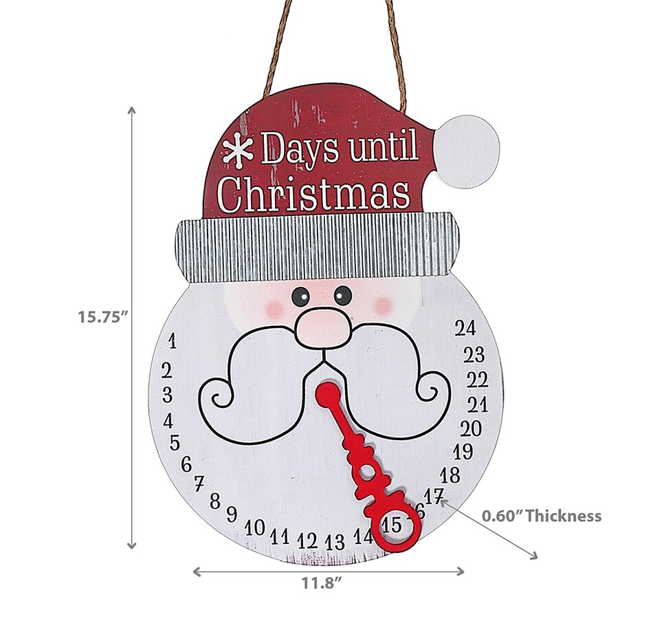 Image 732016_ALTMORE2.jpg, Product 732-016 / Price $30.00, Christmas Santa Head Advent Calendar English from IH Casa Decor on TSC.ca's Home & Garden department