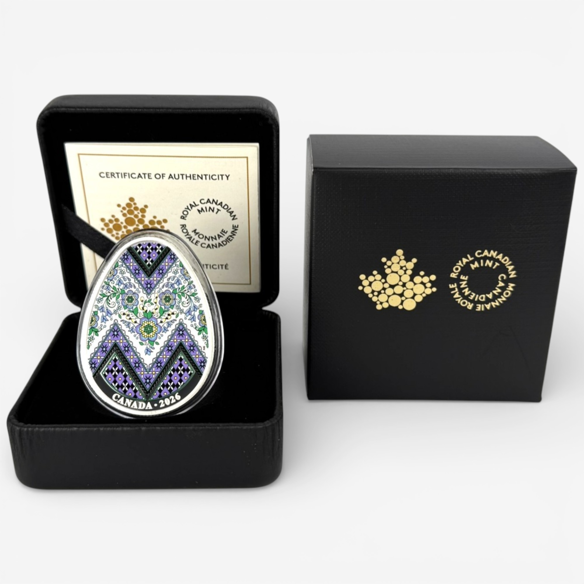 2026 $20 Fine Silver Pysanka Egg Coin - TSC.ca