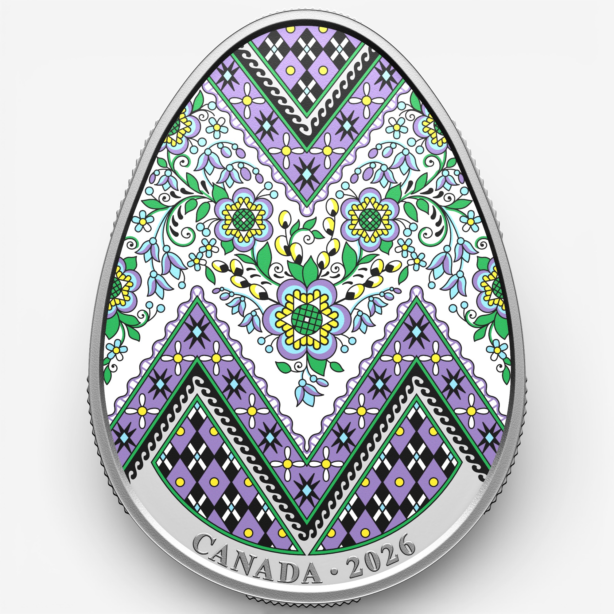 2026 $20 Fine Silver Pysanka Egg Coin - TSC.ca