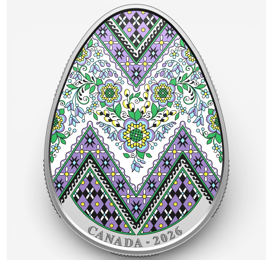 Image 732049_ALTMORE2.jpg, Product 732-049 / Price $299.95, 2026 $20 Fine Silver Pysanka Egg Coin from Royal Canadian Mint (RCM) on TSC.ca's Coins department