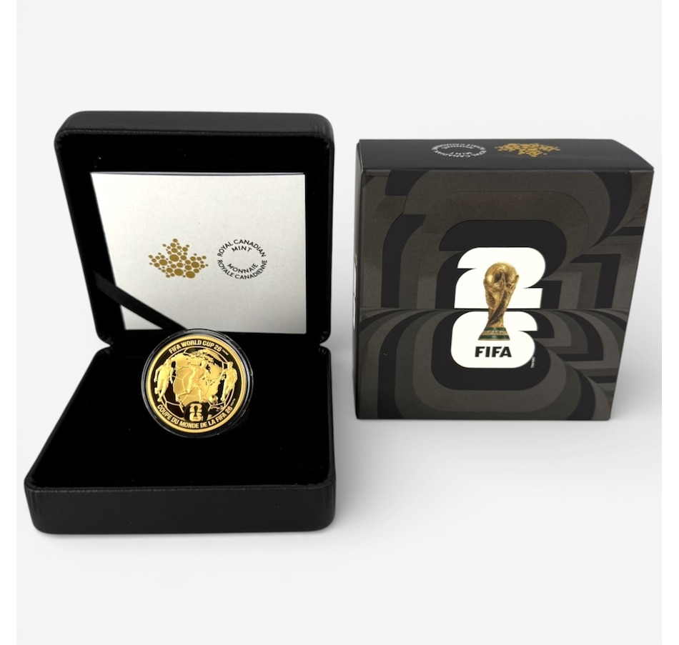 Image 732052.jpg, Product 732-052 / Price $10,999.95, 2026 $200 FIFA World Cup: We All Play Together One Ounce Fine Gold Coin from Royal Canadian Mint (RCM) on TSC.ca's Coins department