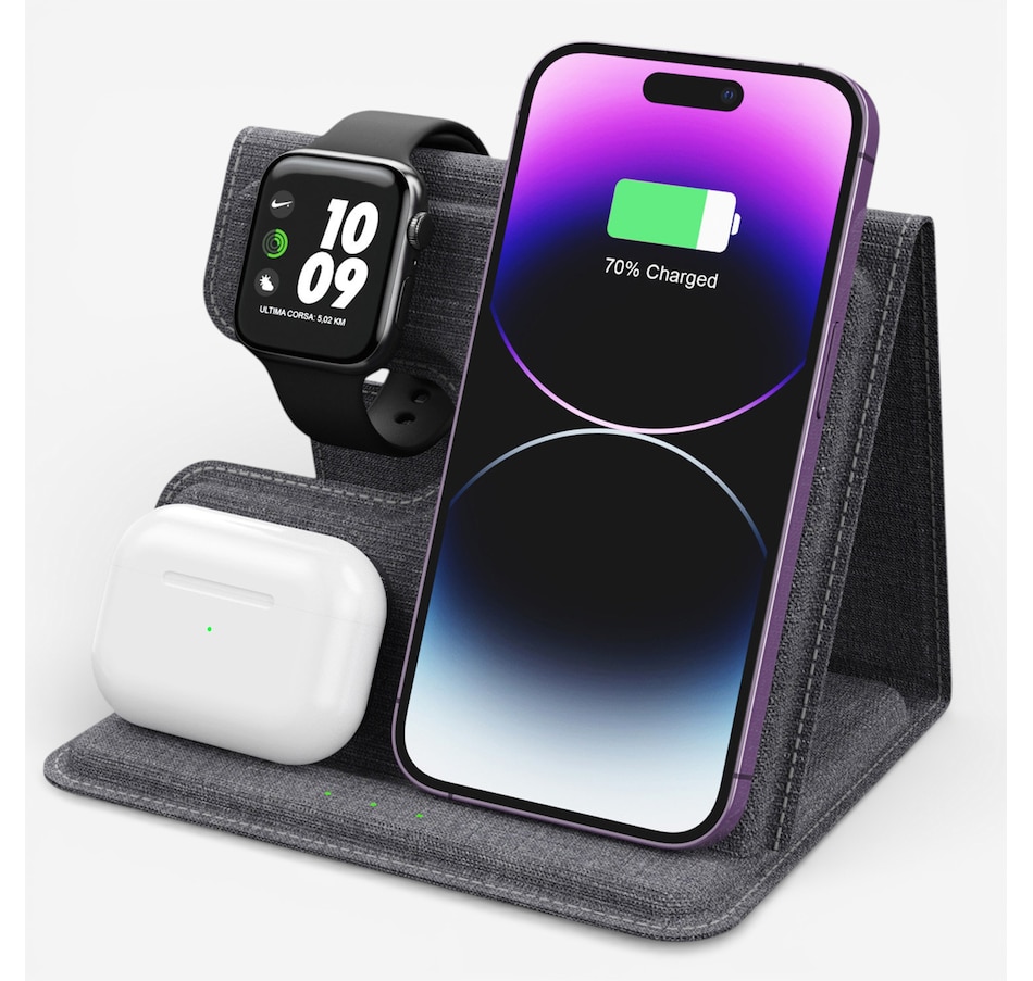 Image 732066_ALTMORE2.jpg, Product 732-066 / Price $84.99, Alpha Digital 3-in-1 Foldable Wireless Charger from Alpha Digital on TSC.ca's Electronics department