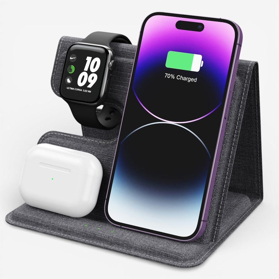 Image 732066_ALTMORE2.jpg, Product 732-066 / Price $84.99, Alpha Digital 3-in-1 Foldable Wireless Charger from Alpha Digital on TSC.ca's Electronics department