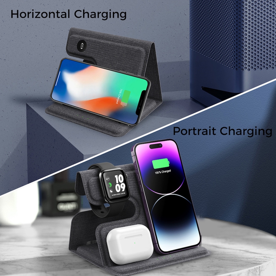 Image 732066_ALTMORE4.jpg, Product 732-066 / Price $84.99, Alpha Digital 3-in-1 Foldable Wireless Charger from Alpha Digital on TSC.ca's Electronics department
