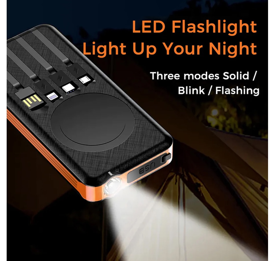 Image 732067_ALTMORE11.jpg, Product 732-067 / Price $59.99, Alpha Digital 10,000-mAh Outdoor Power Bank with Solar Panel and Wireless Charging from Alpha Digital on TSC.ca's Electronics department