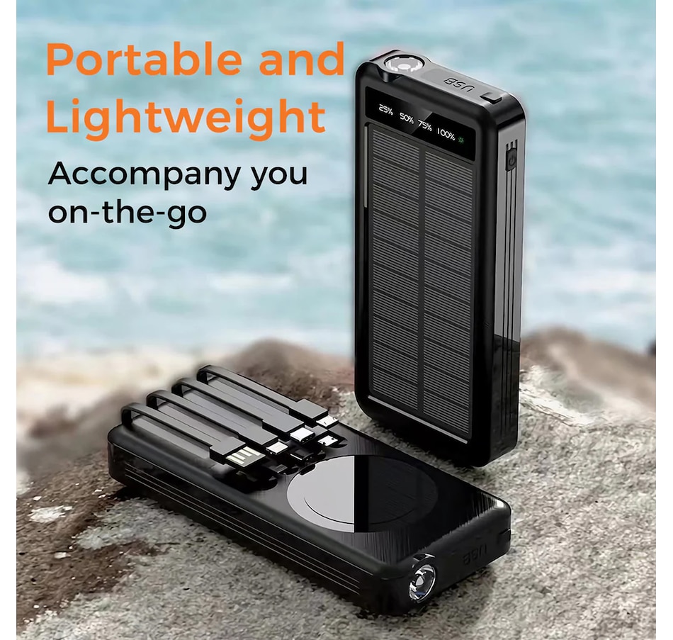 Image 732067_ALTMORE5.jpg, Product 732-067 / Price $59.99, Alpha Digital 10,000-mAh Outdoor Power Bank with Solar Panel and Wireless Charging from Alpha Digital on TSC.ca's Electronics department