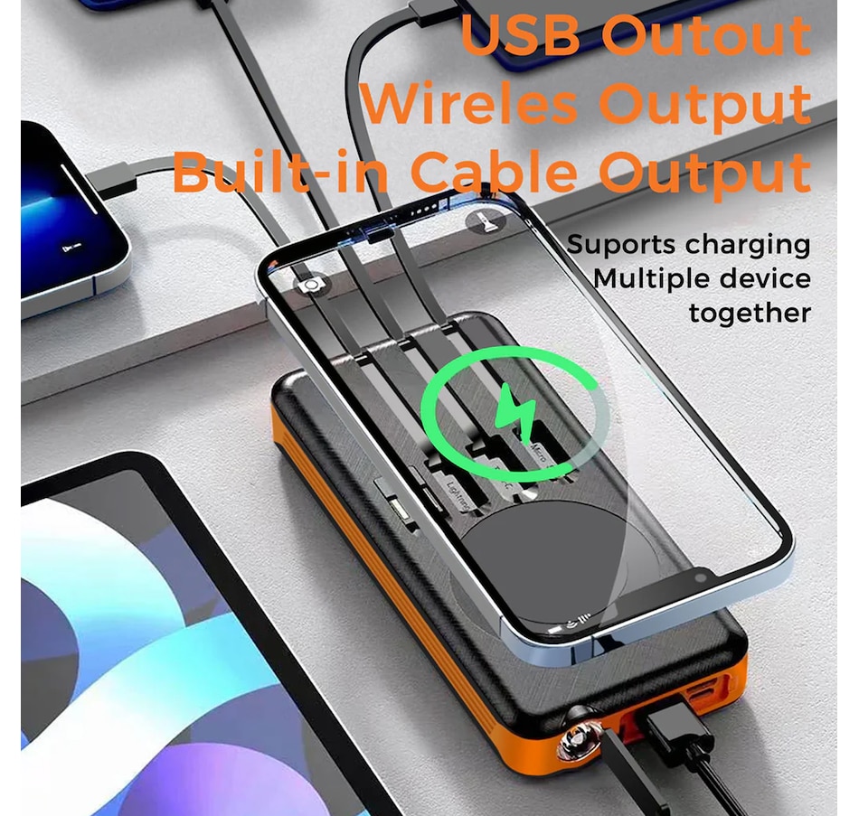 Image 732067_ALTMORE7.jpg, Product 732-067 / Price $59.99, Alpha Digital 10,000-mAh Outdoor Power Bank with Solar Panel and Wireless Charging from Alpha Digital on TSC.ca's Electronics department