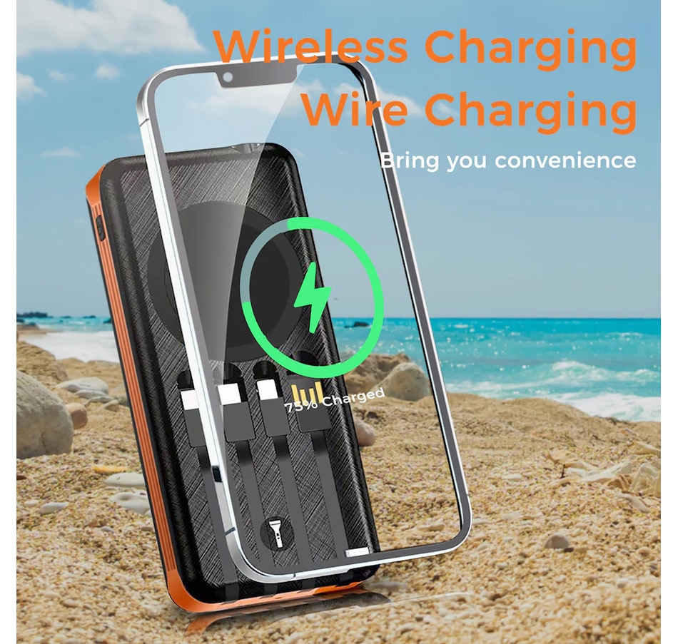 Image 732067_ALTMORE8.jpg, Product 732-067 / Price $59.99, Alpha Digital 10,000-mAh Outdoor Power Bank with Solar Panel and Wireless Charging from Alpha Digital on TSC.ca's Electronics department