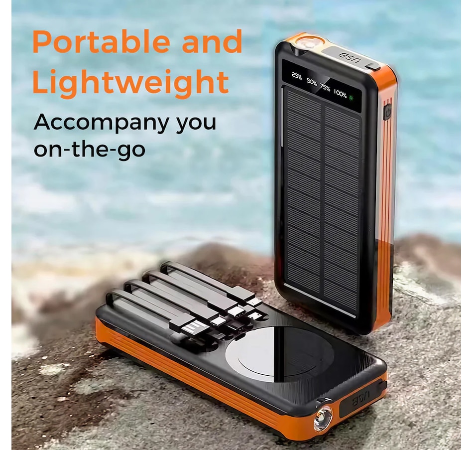 Image 732067_ALTMORE9.jpg, Product 732-067 / Price $59.99, Alpha Digital 10,000-mAh Outdoor Power Bank with Solar Panel and Wireless Charging from Alpha Digital on TSC.ca's Electronics department