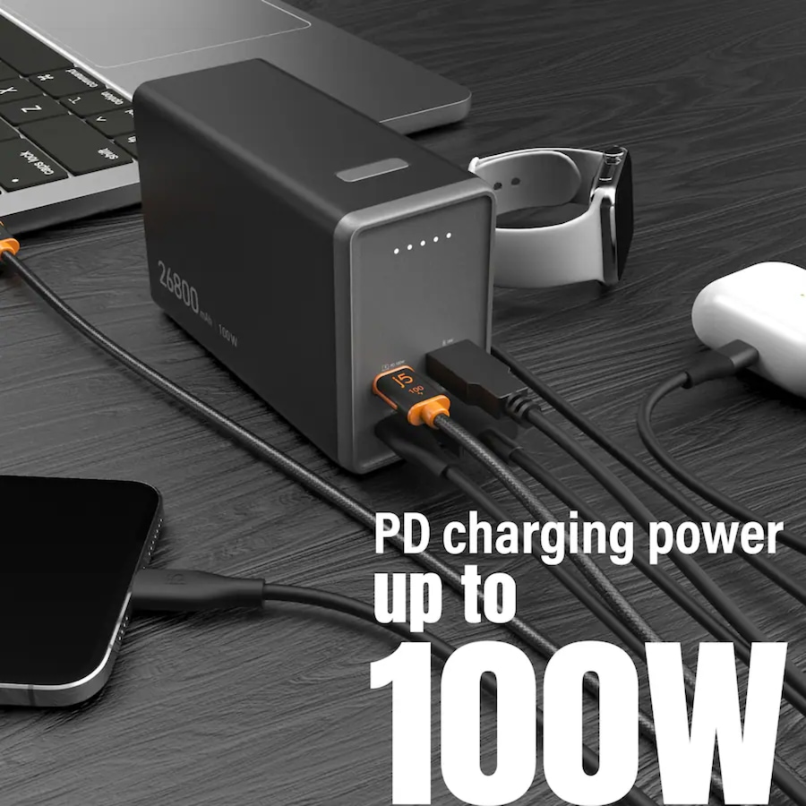 Image 732072_ALTMORE3.jpg, Product 732-072 / Price $149.99, j5create 4-Port Power Bank 100W 26,800-mAh Portable Charger  from j5create on TSC.ca's Electronics department