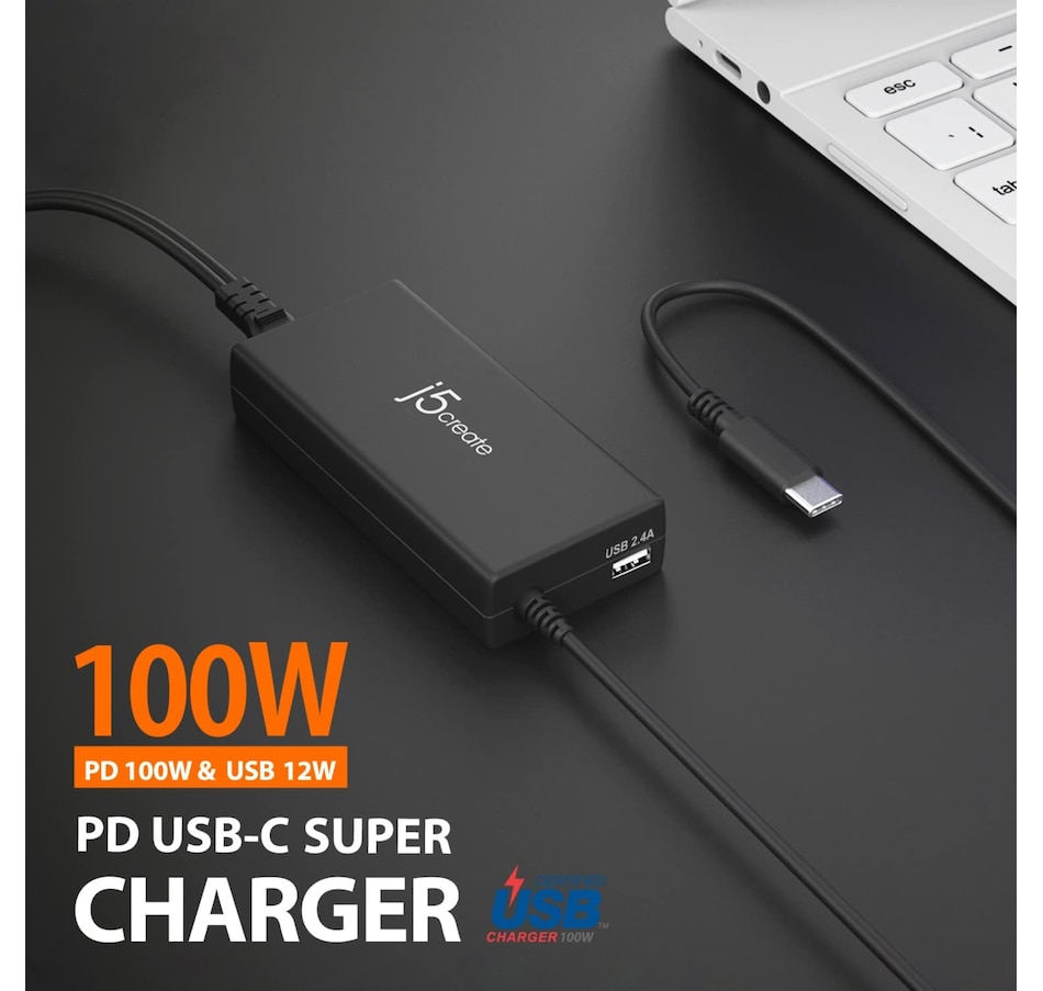 Image 732073_ALTMORE1.jpg, Product 732-073 / Price $69.99, j5create USB-C PD 100W Fast Charger (JUP2290) from j5create on TSC.ca's Electronics department