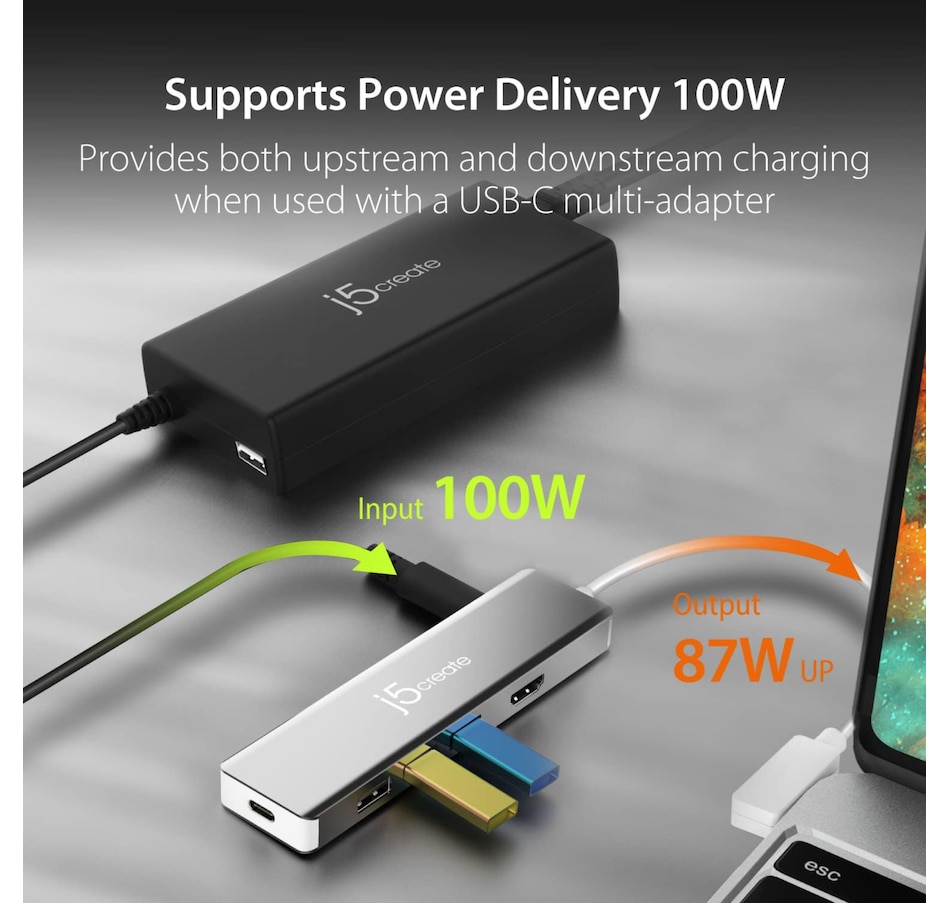 Image 732073_ALTMORE3.jpg, Product 732-073 / Price $69.99, j5create USB-C PD 100W Fast Charger (JUP2290) from j5create on TSC.ca's Electronics department