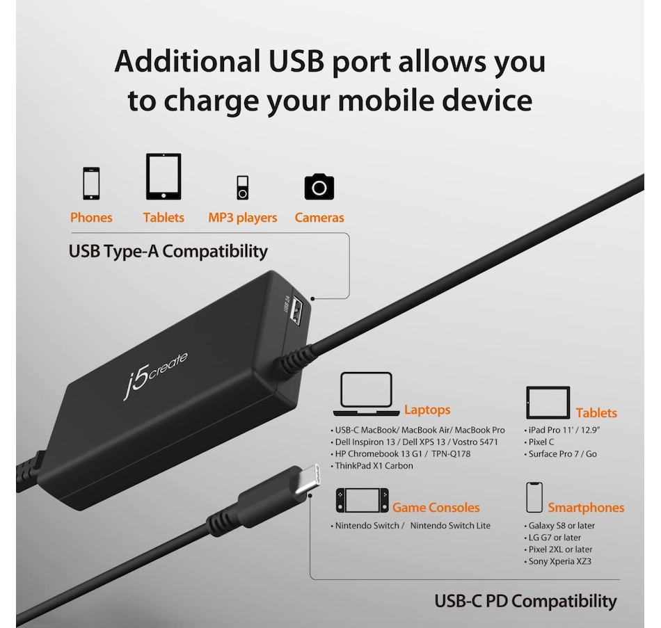 Image 732073_ALTMORE5.jpg, Product 732-073 / Price $69.99, j5create USB-C PD 100W Fast Charger (JUP2290) from j5create on TSC.ca's Electronics department